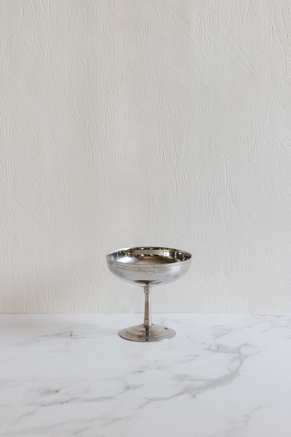 vintage french letang remy  stainless steel champagne coupes, set of 6