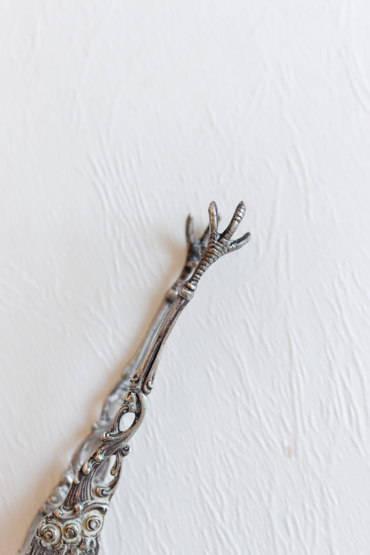 antique french silver ice tongs