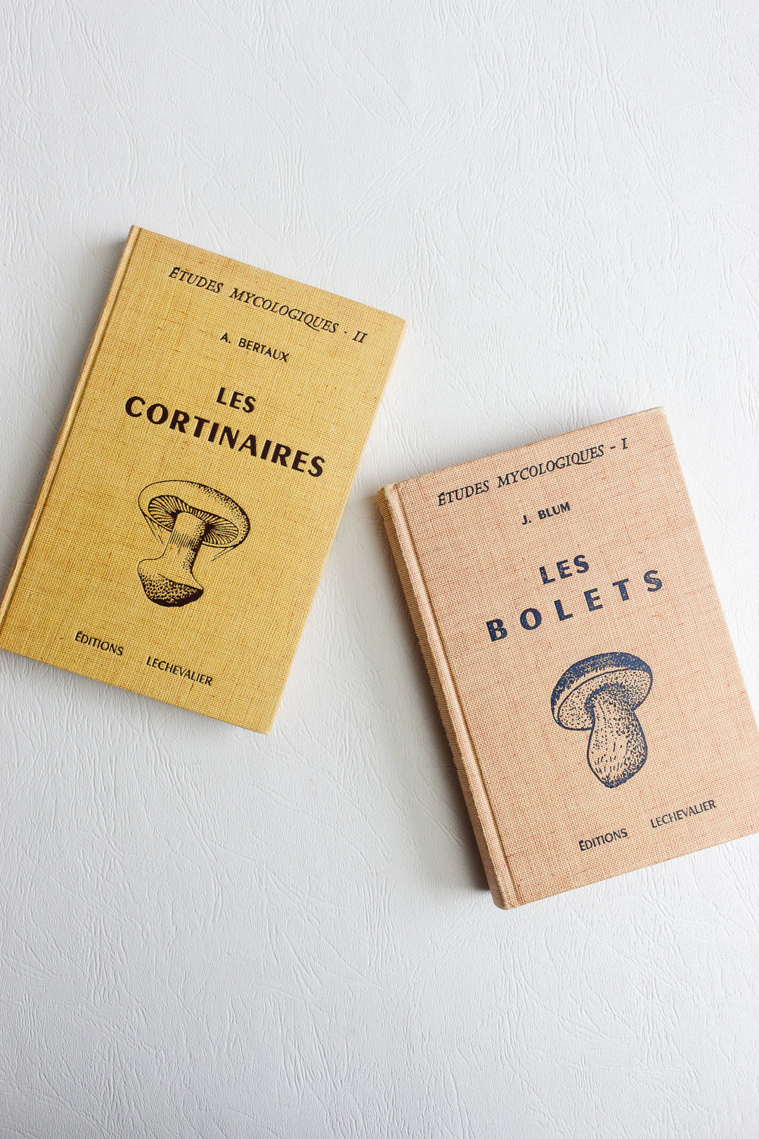 1960s "études mycologiques" series pair of books