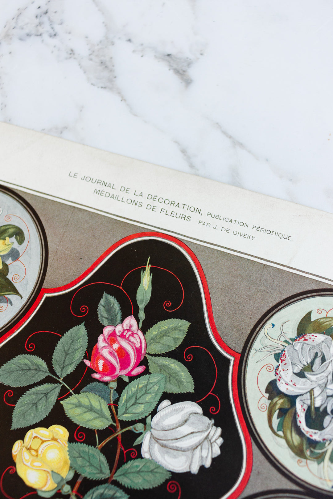 turn of the century French chromolithograph collection, “journal de la décoration”