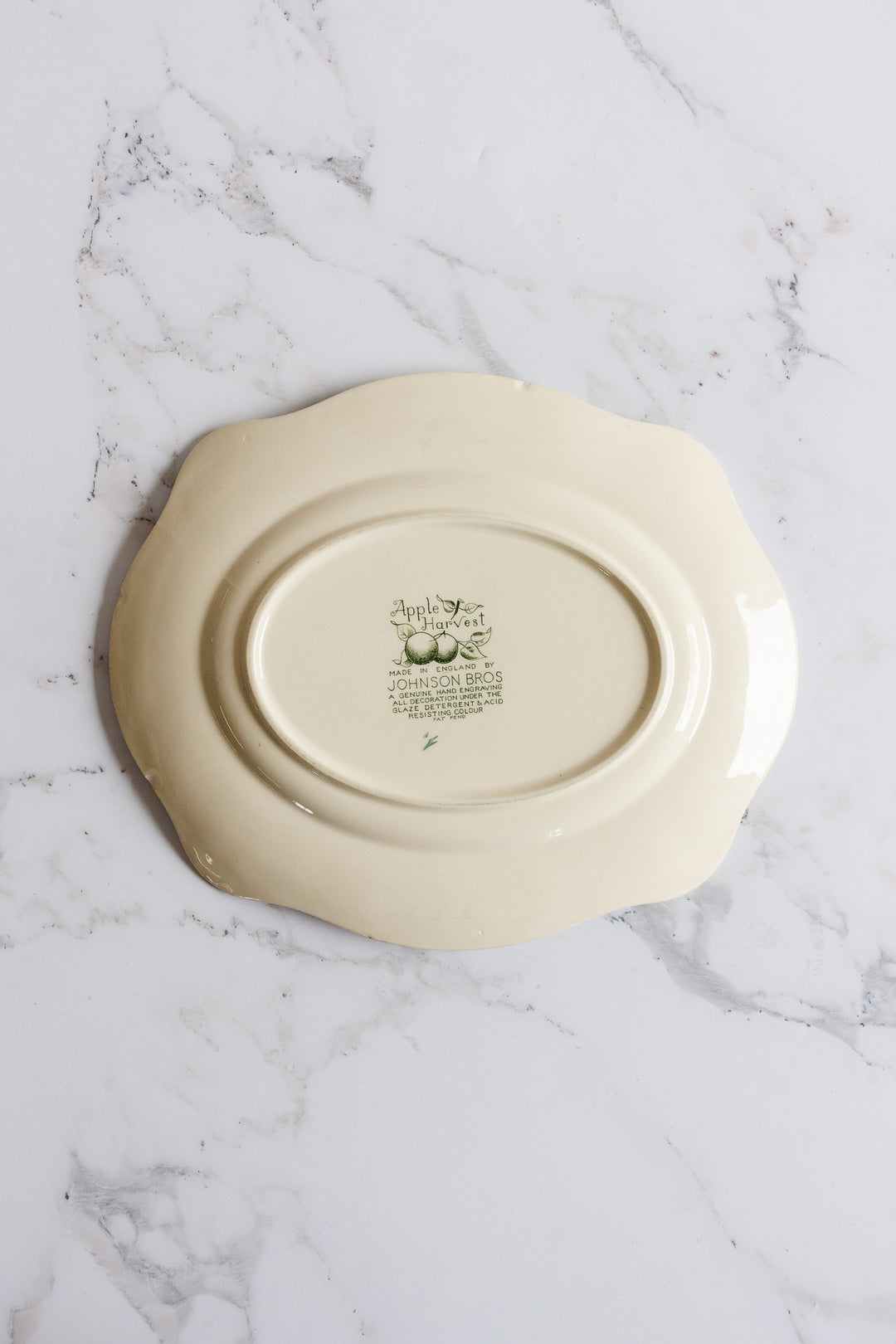 vintage johnson brothers "apple harvest" platter
