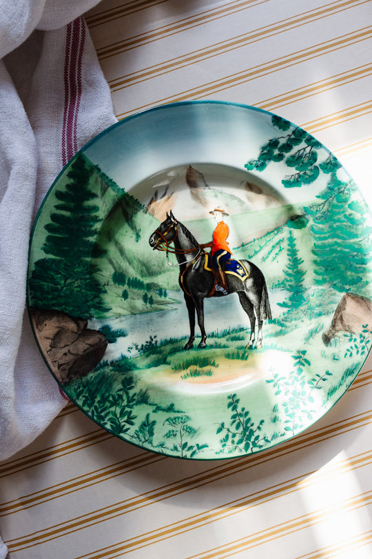 vintage royal staffordshire plate "the mountie"
