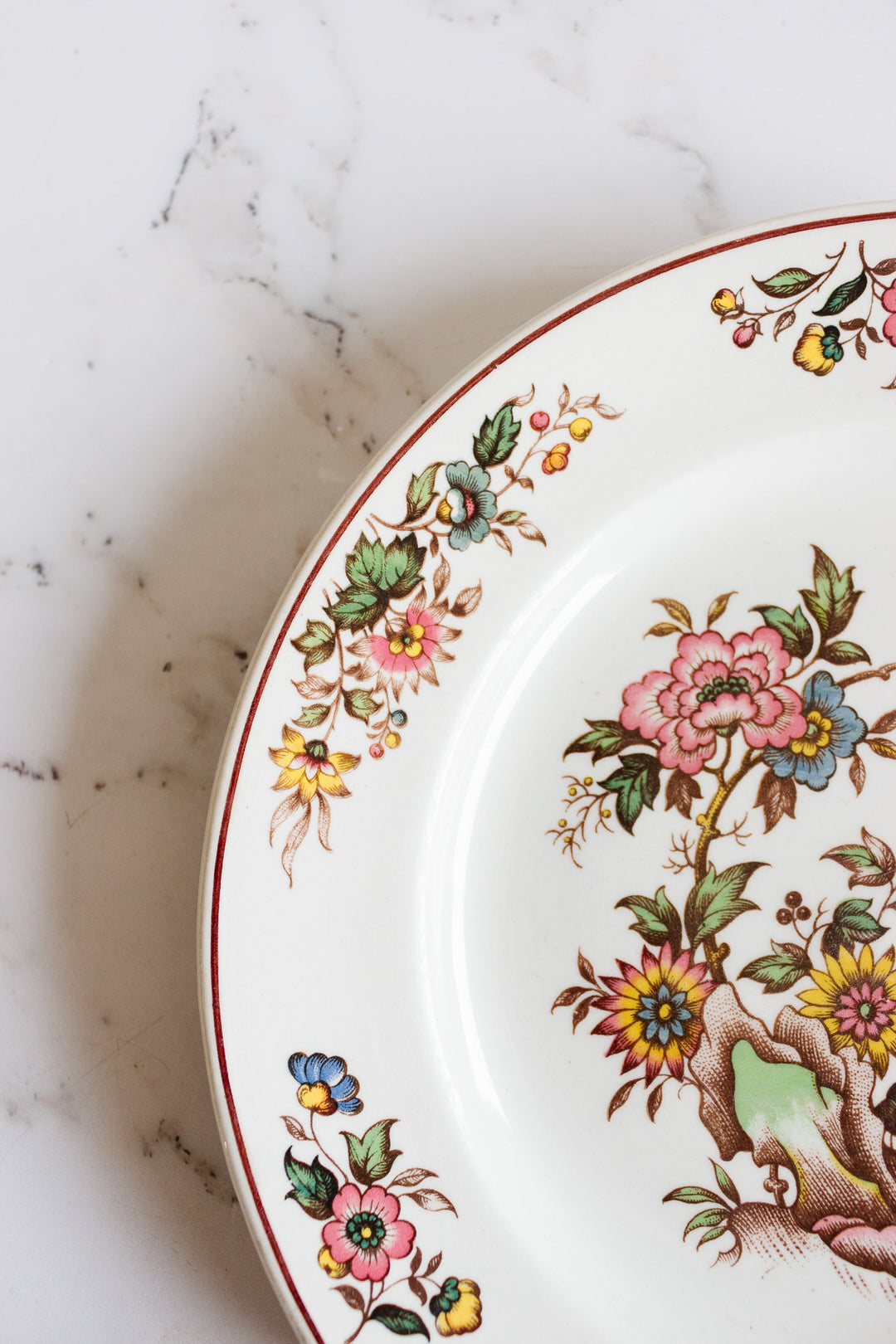 1940s grindley Hercules polychrome "canton" plate