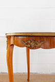 Vintage Louis XVI style ornate round side table
