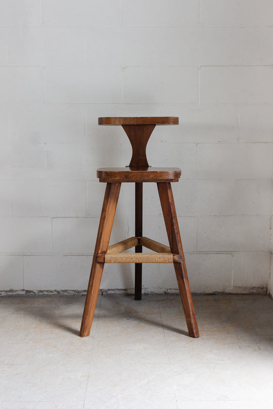 rare 18th century ash cockfighting chair