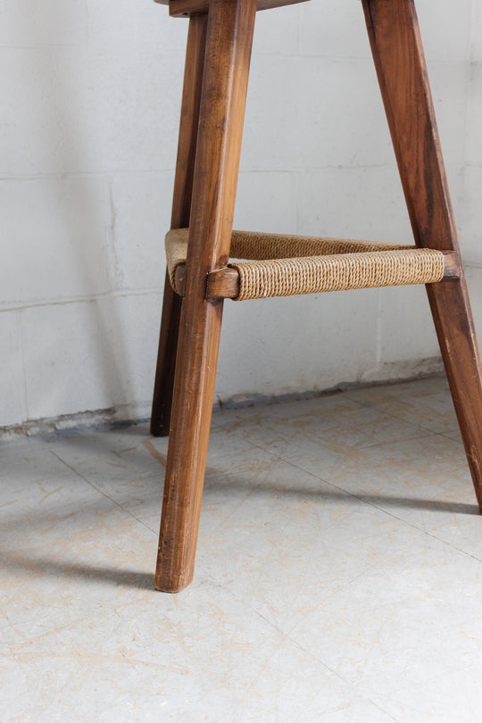 rare 18th century ash cockfighting chair