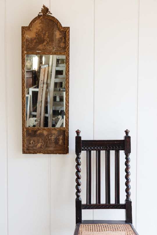 18th century french rococo trumeau mirror