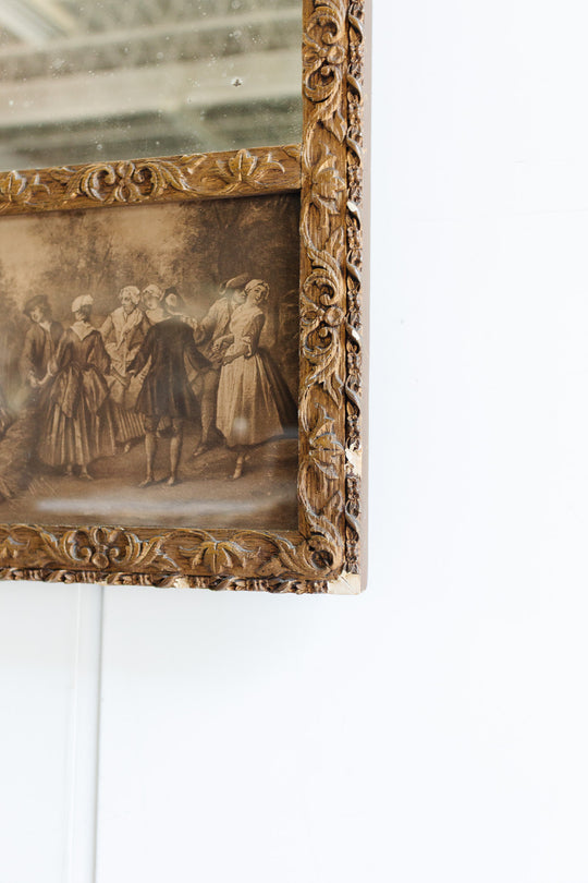 18th century french rococo trumeau mirror