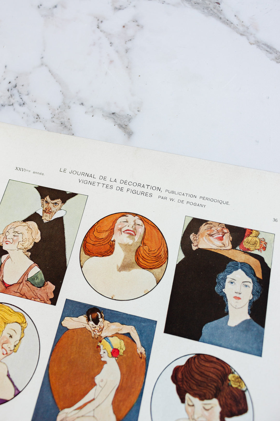 turn of the century French chromolithograph collection, “journal de la décoration”