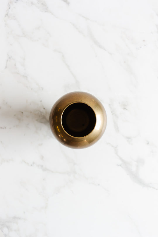 vintage french brass lidded urn