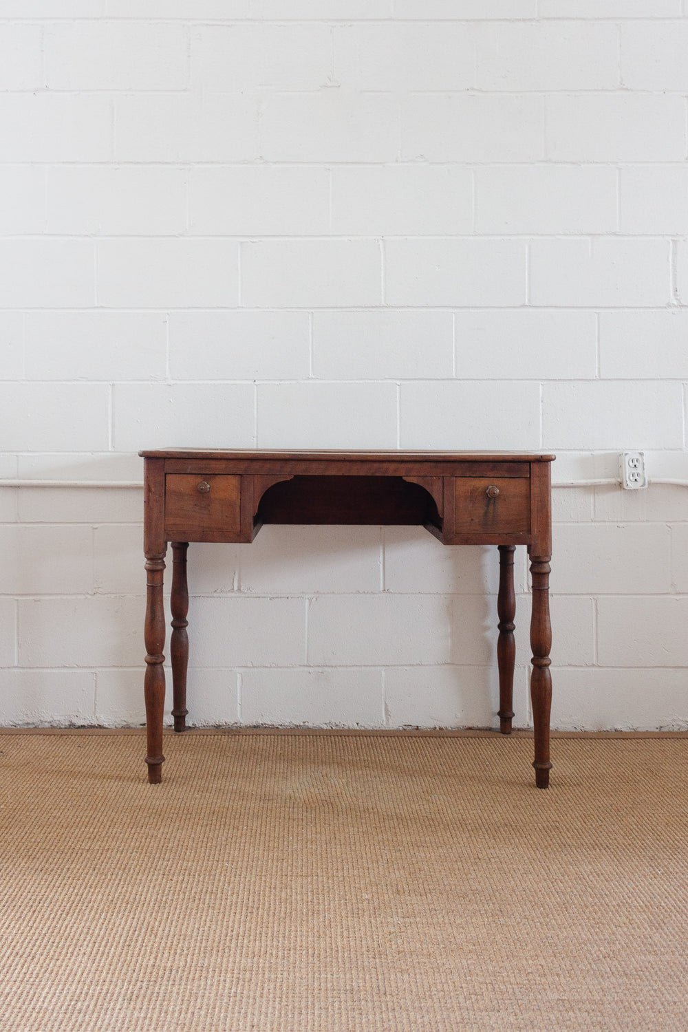 19th century French walnut writing desk