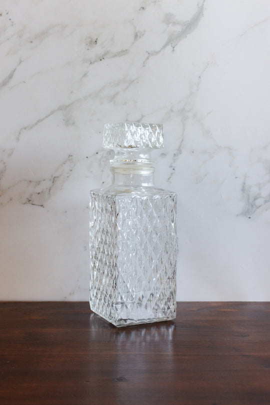 vintage french cut glass decanter