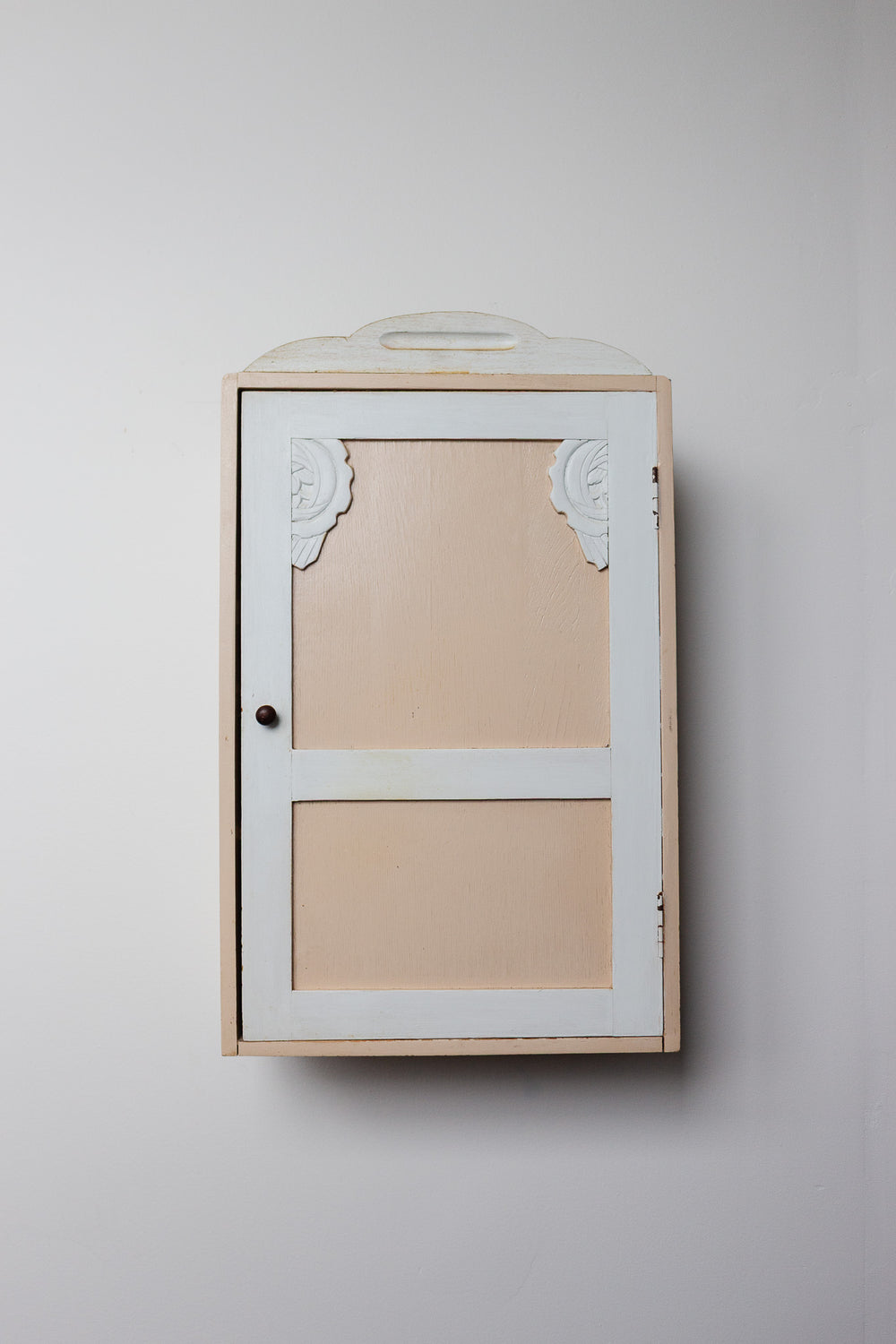 vintage french farmhouse wall mounted cupboard
