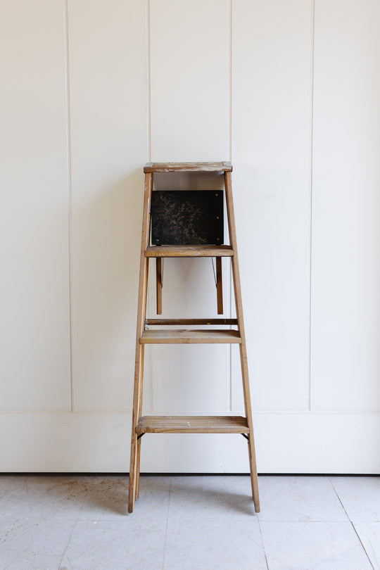 vintage wood painter's ladder