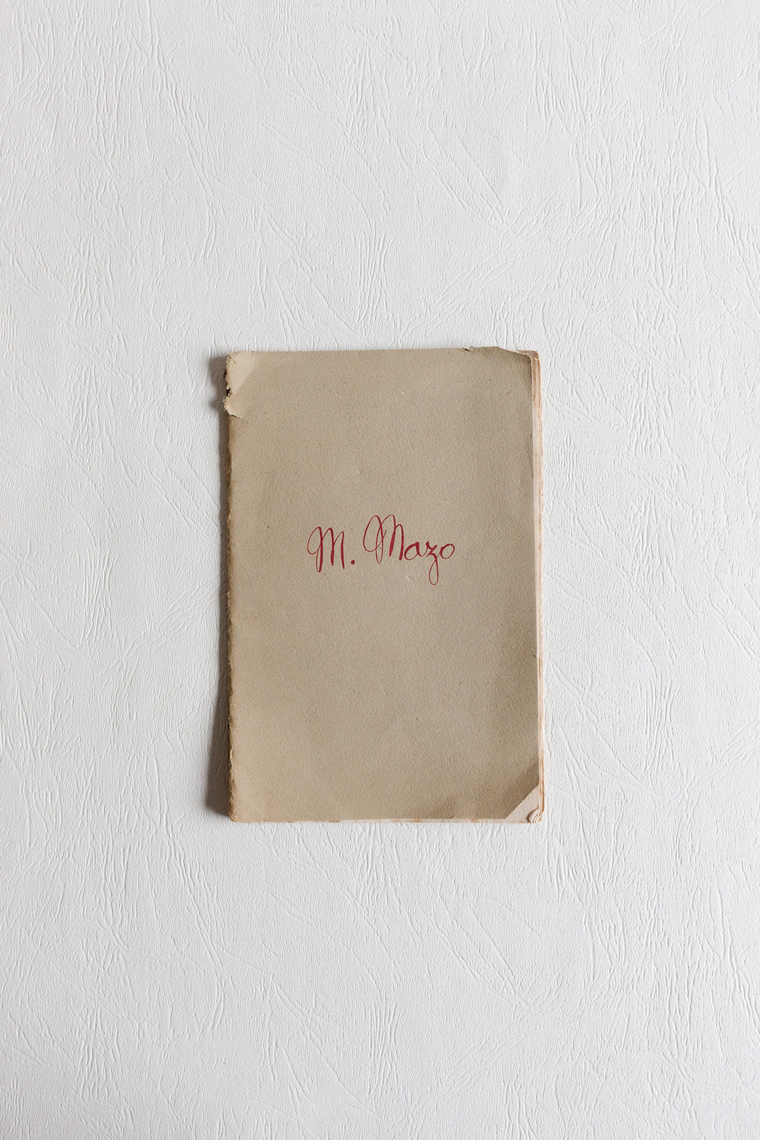 exhibition catalogue for maurice mazo - galerie jean chabanon, Paris 1945