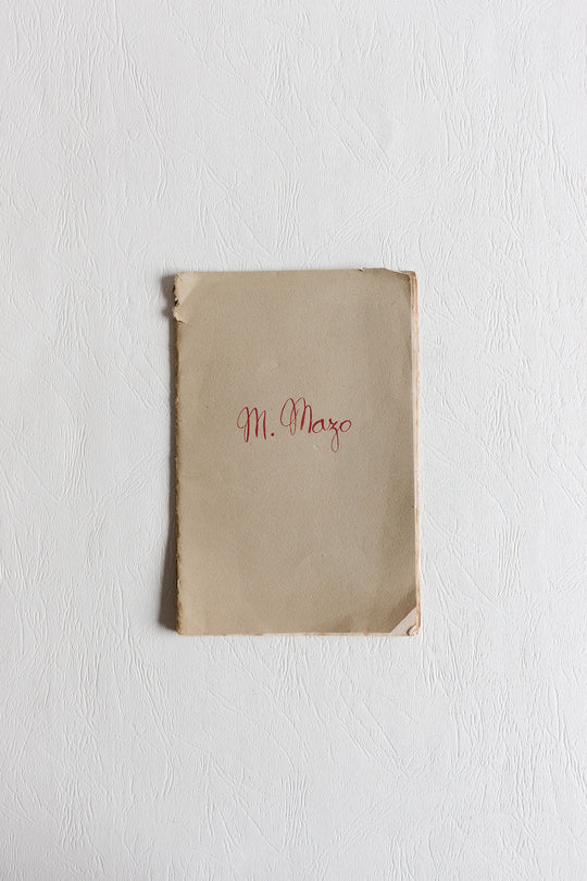 exhibition catalogue for maurice mazo - galerie jean chabanon, Paris 1945