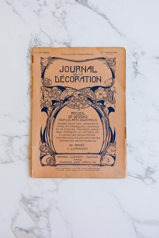 turn of the century French chromolithograph collection, “journal de la décoration”