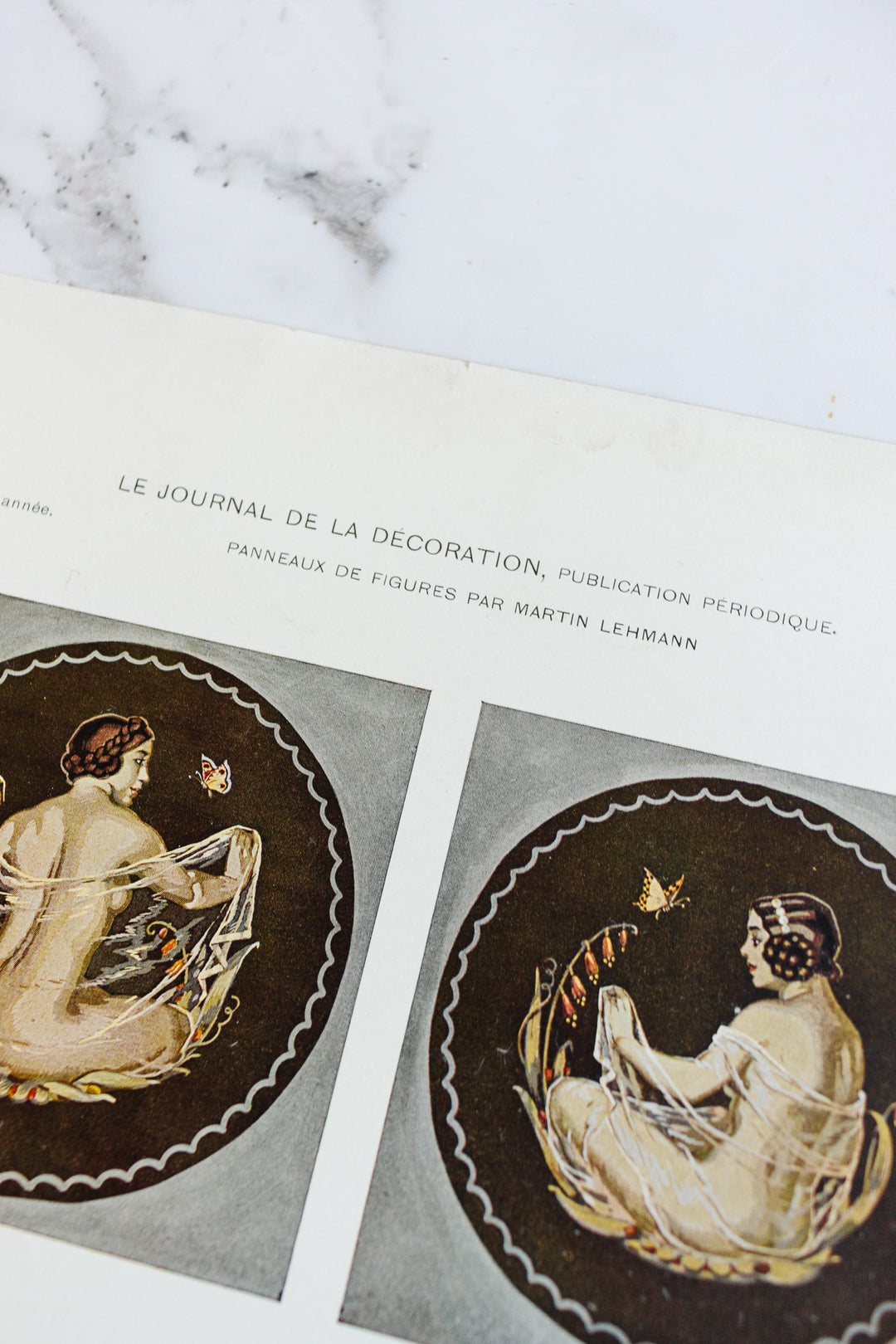 turn of the century French chromolithograph collection, “journal de la décoration”