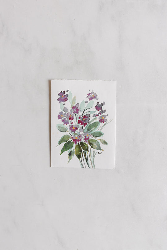 les cartes bouquets aquarelles