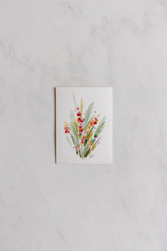 les cartes bouquets aquarelles