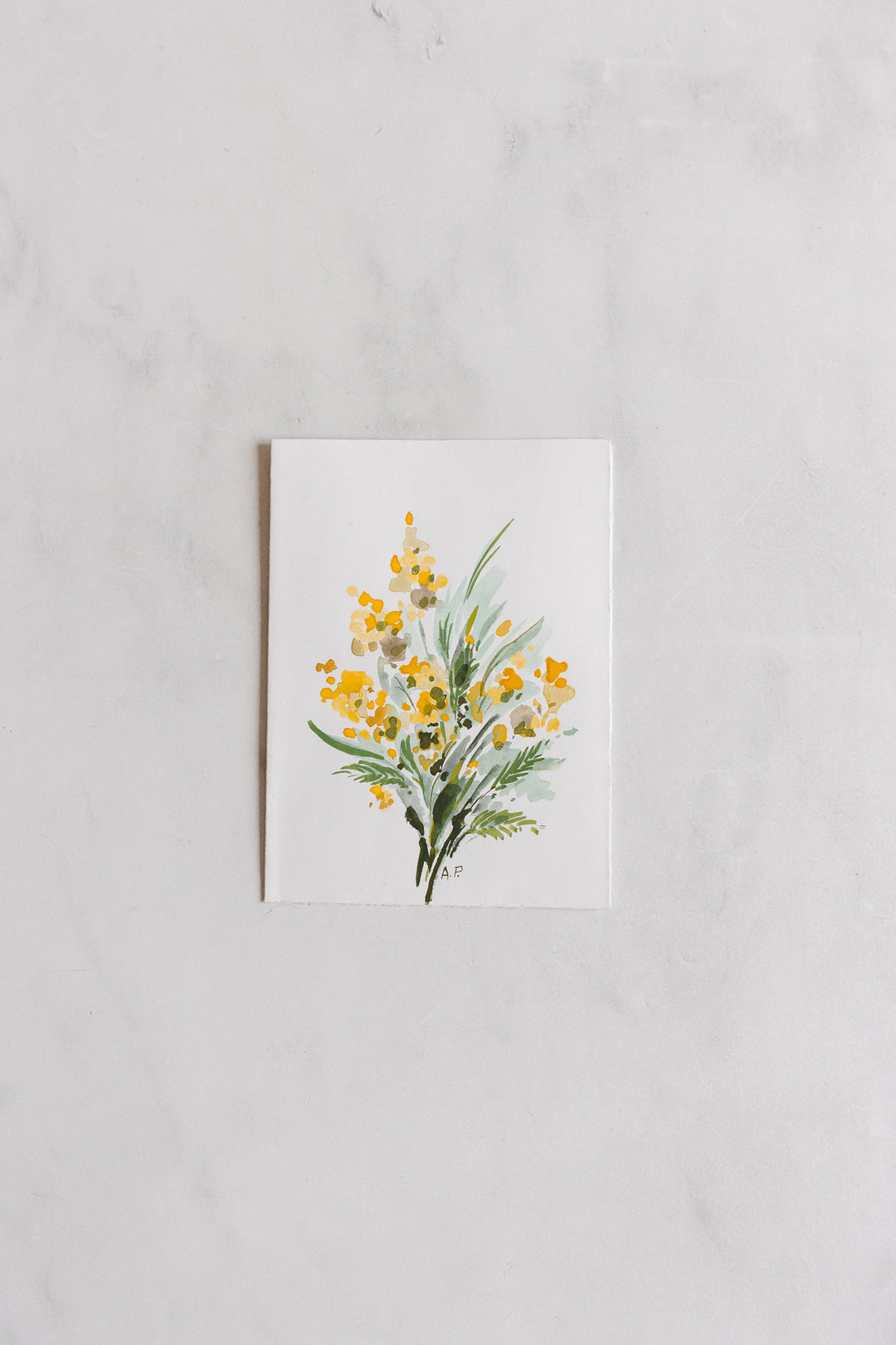 les cartes bouquets aquarelles