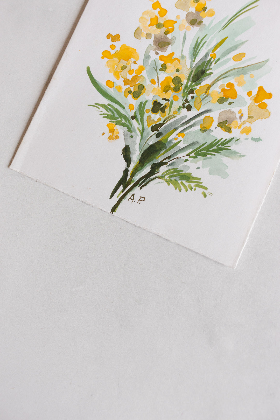 les cartes bouquets aquarelles