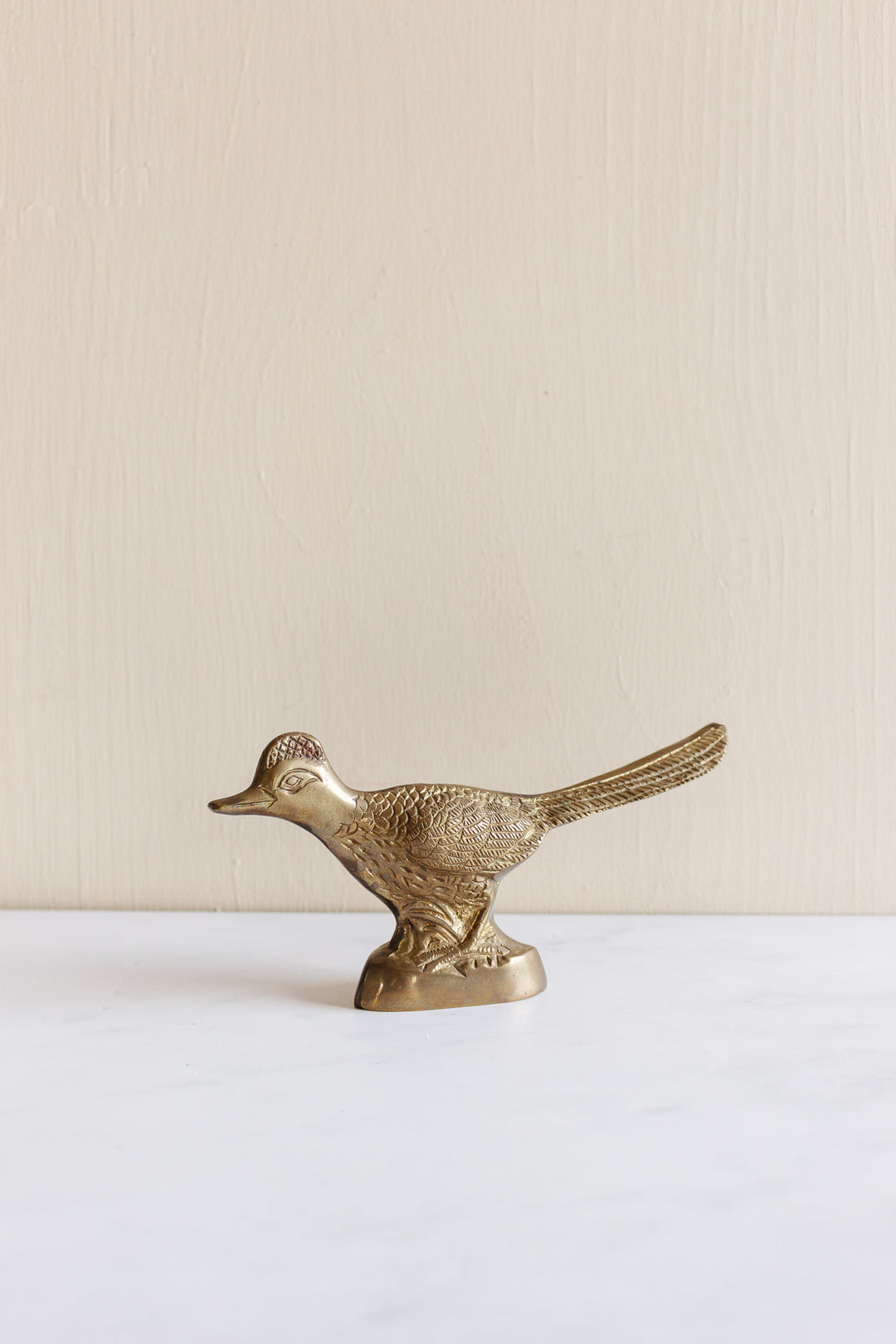 pair of 1960s brass figural birds