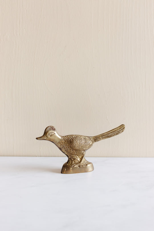 pair of 1960s brass figural birds