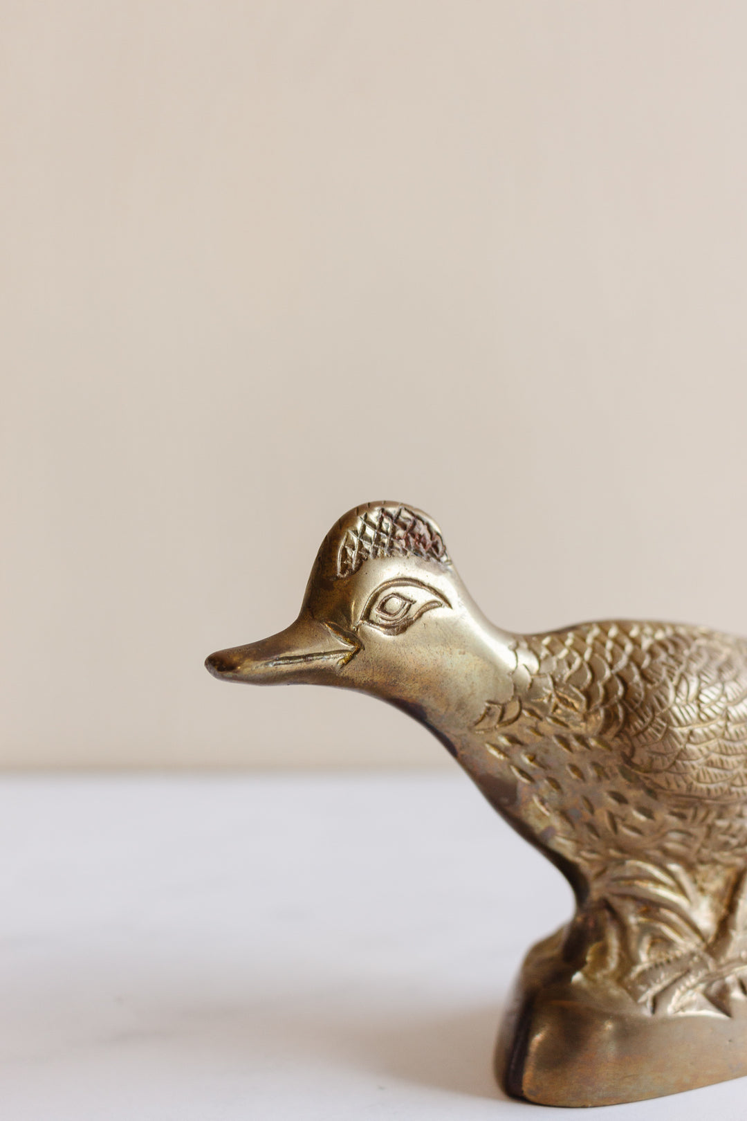 pair of 1960s brass figural birds