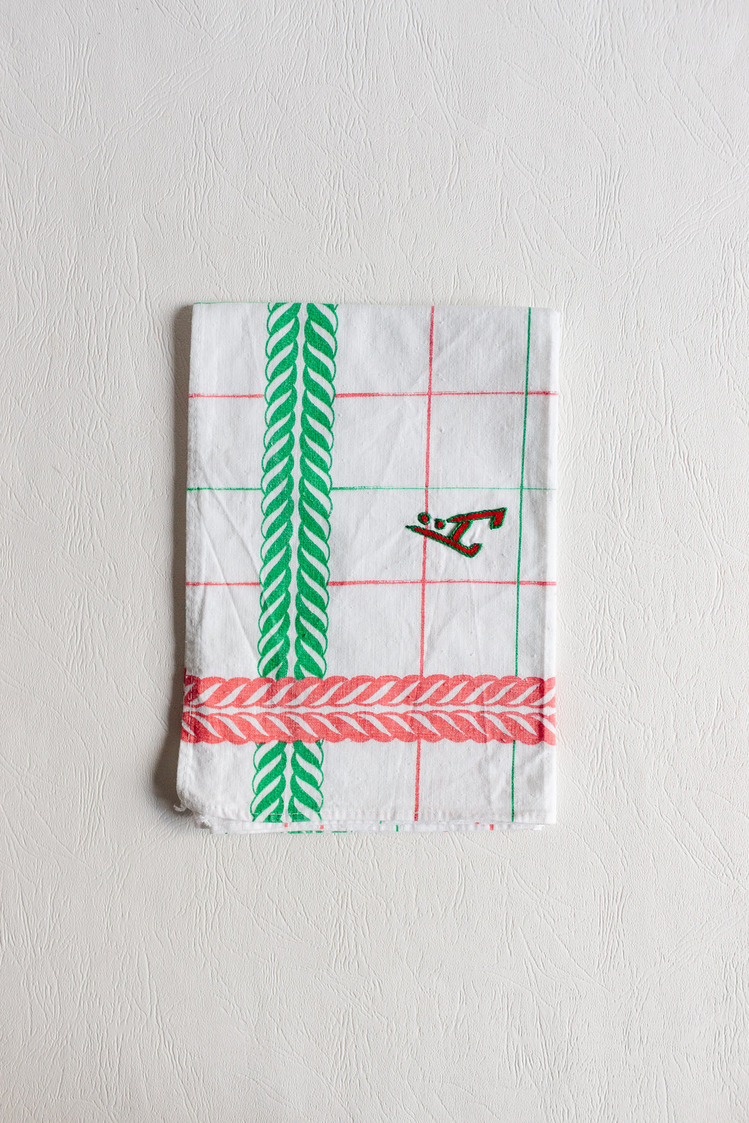 antique french monogrammed "ä" kitchen torchons, set of 4