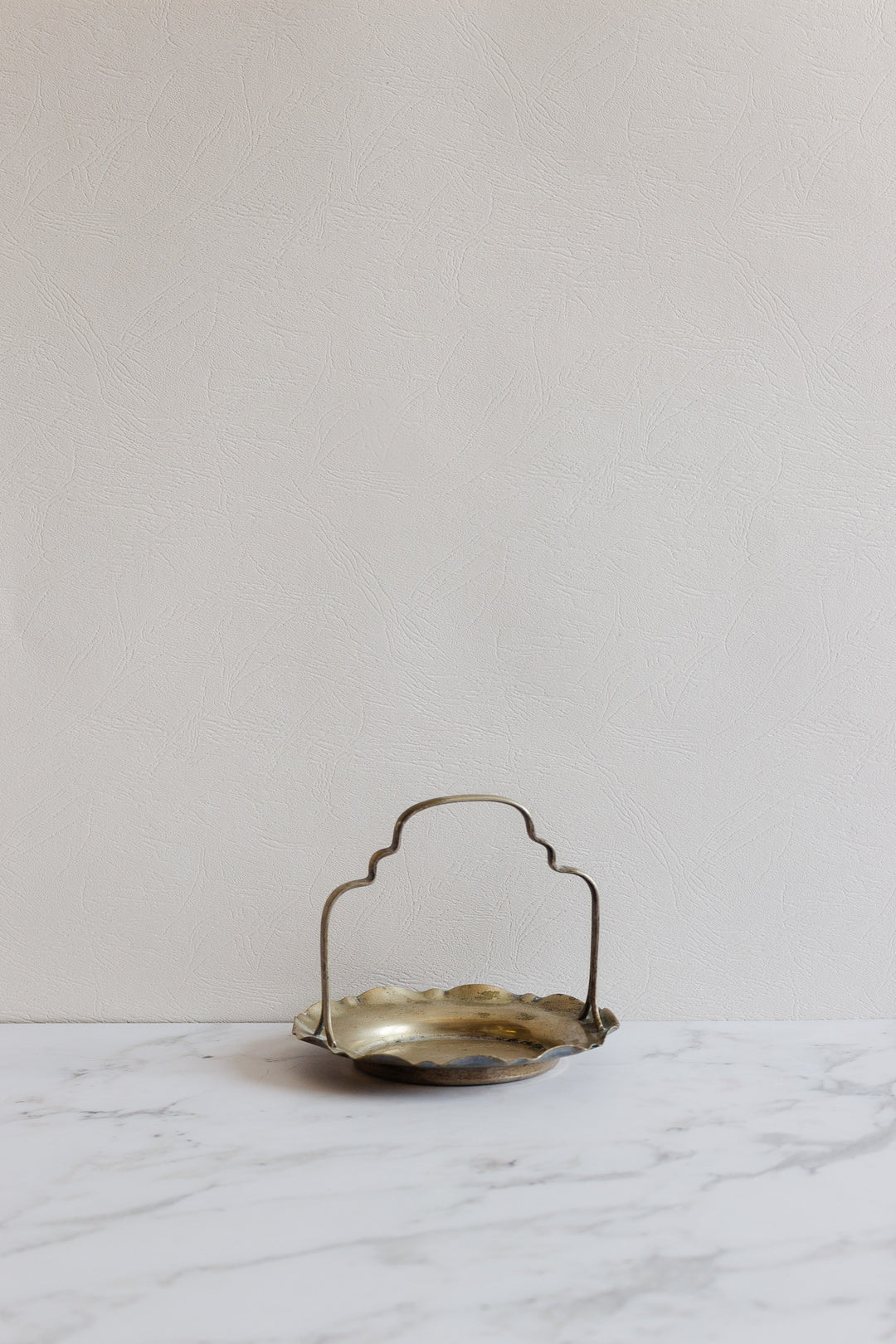 vintage english silverplate bonbon dish with poinçons