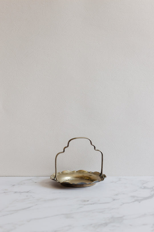vintage english silverplate bonbon dish with poinçons