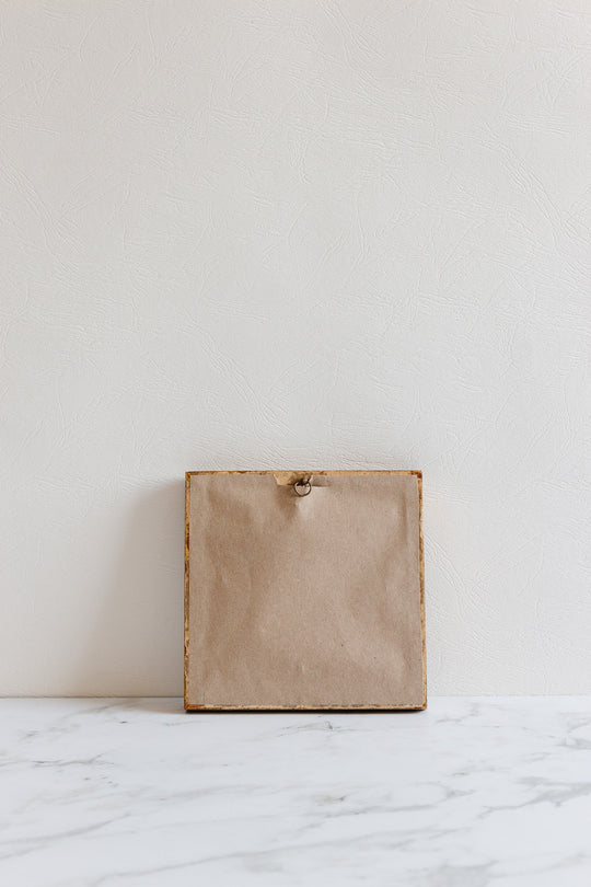 antique french "petit" hand carved mirror