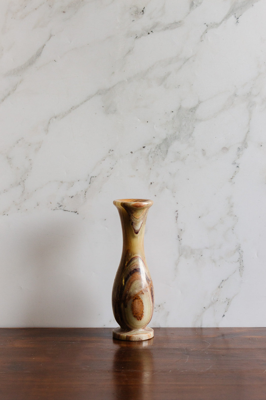 vintage french solid onyx vase