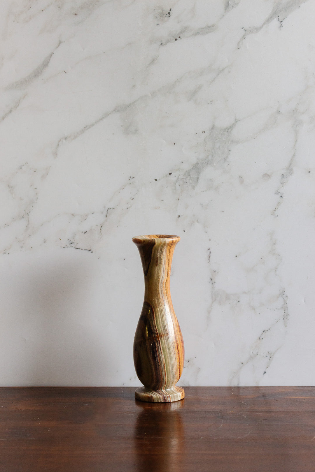 vintage french solid onyx vase