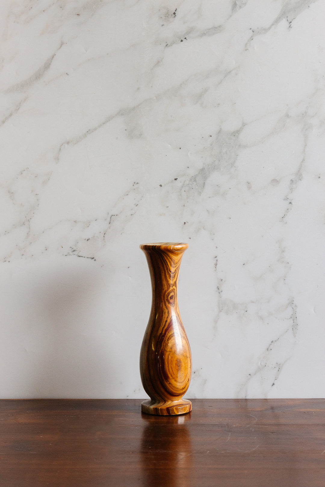 vintage french solid onyx vase