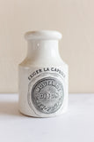 antique French dijon grey-poupon stoneware advertising jar