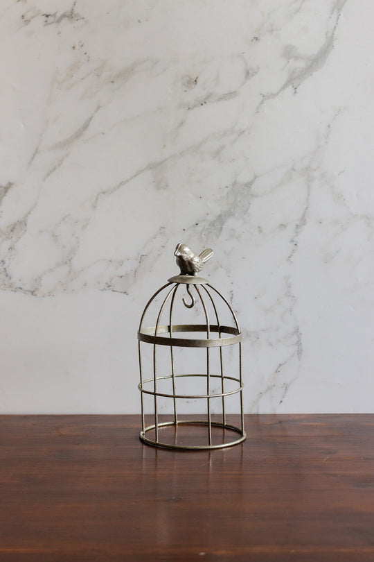 vintage french bird cage pocket watch cloche with ceramic base