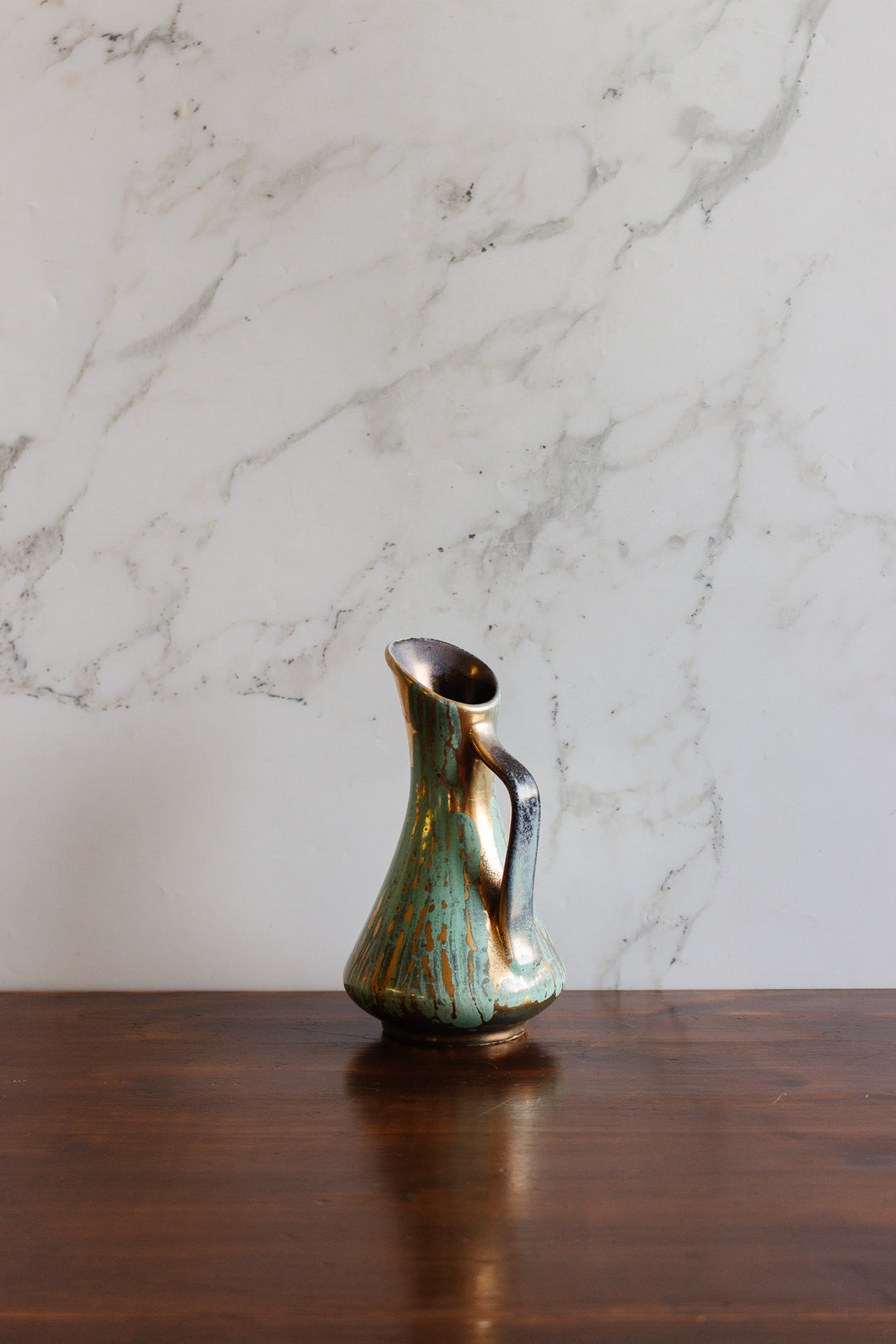 midcentury west german pottery pitcher
