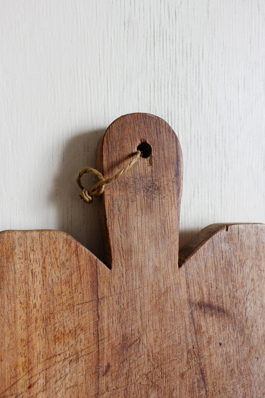 vintage french hand carved breadboard