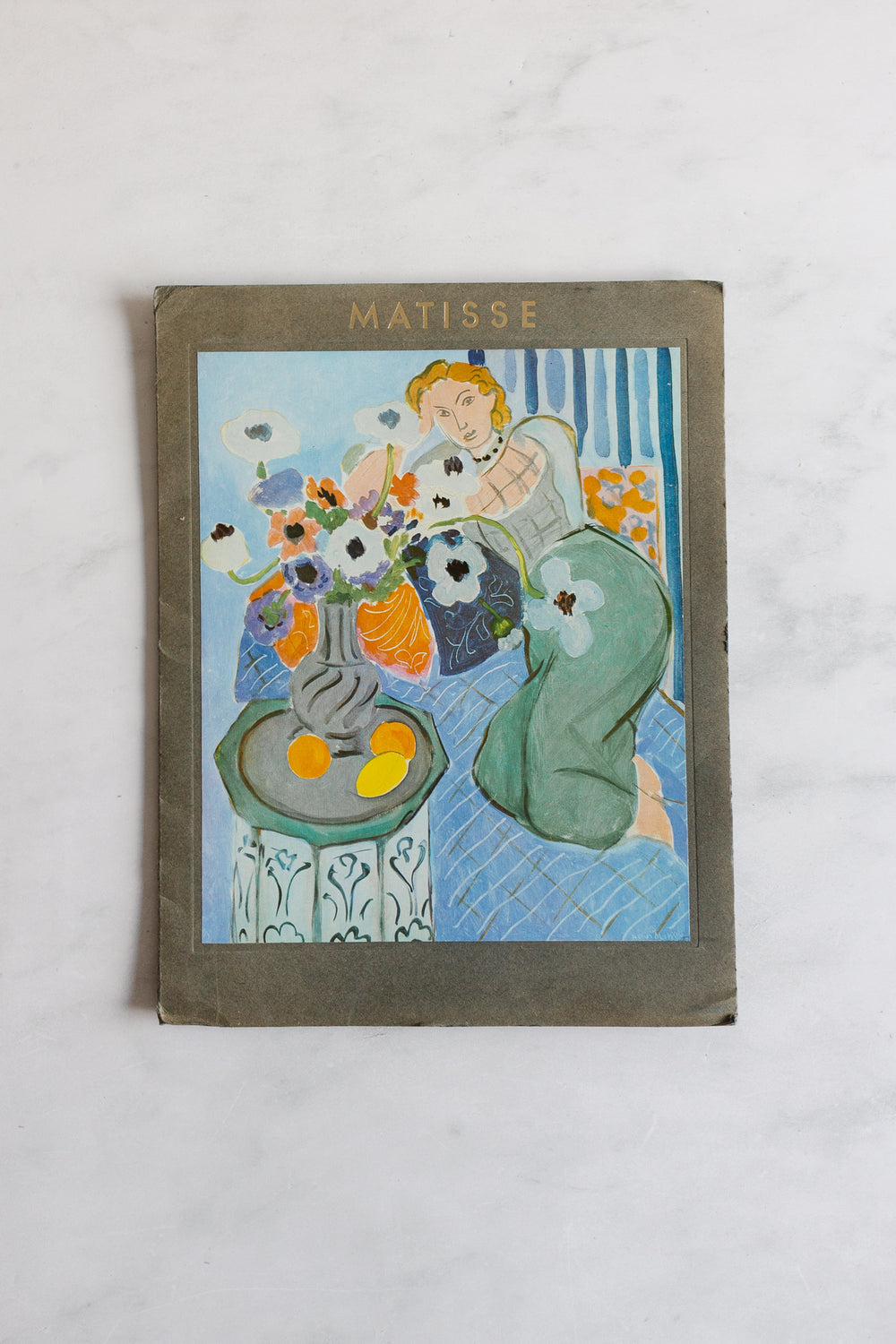 midcentury french set of Matisse prints in folder