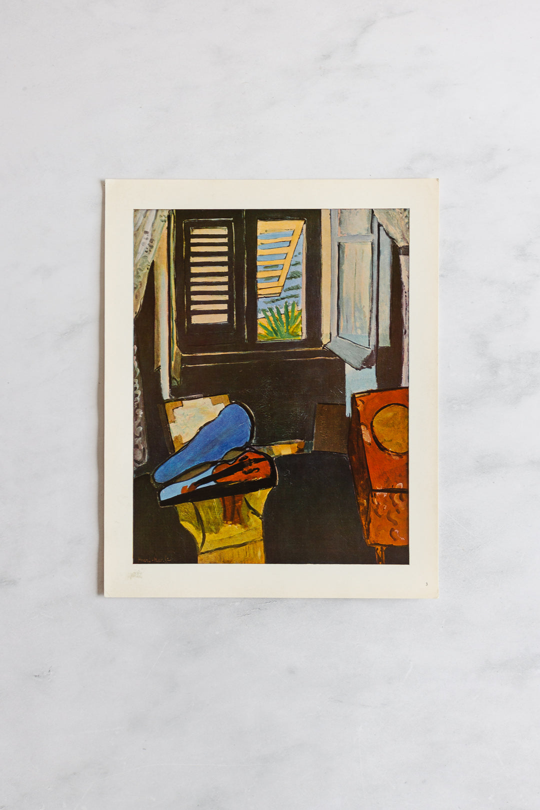 midcentury french set of Matisse prints in folder