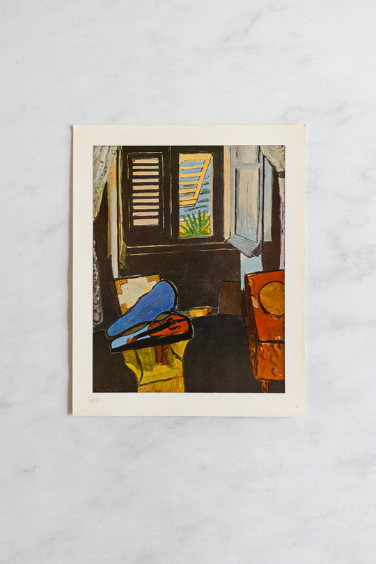 midcentury french set of Matisse prints in folder