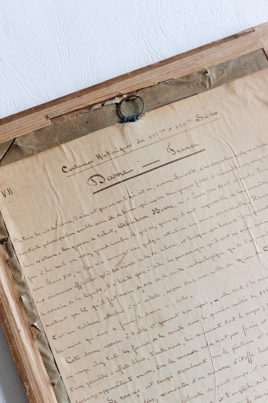 Pair of hand coloured lithographs with hand written note backing circa 1825 to 1890