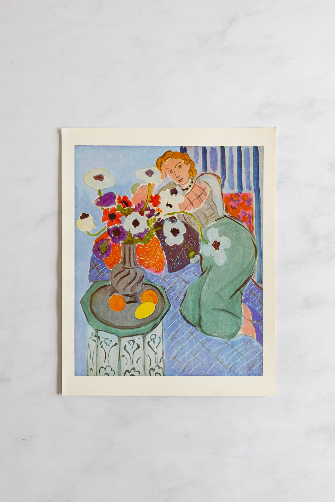 midcentury french set of Matisse prints in folder