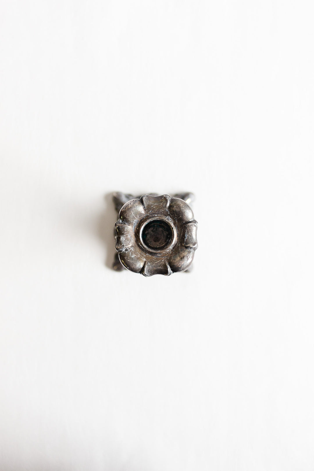 antique french silverplate candlestick