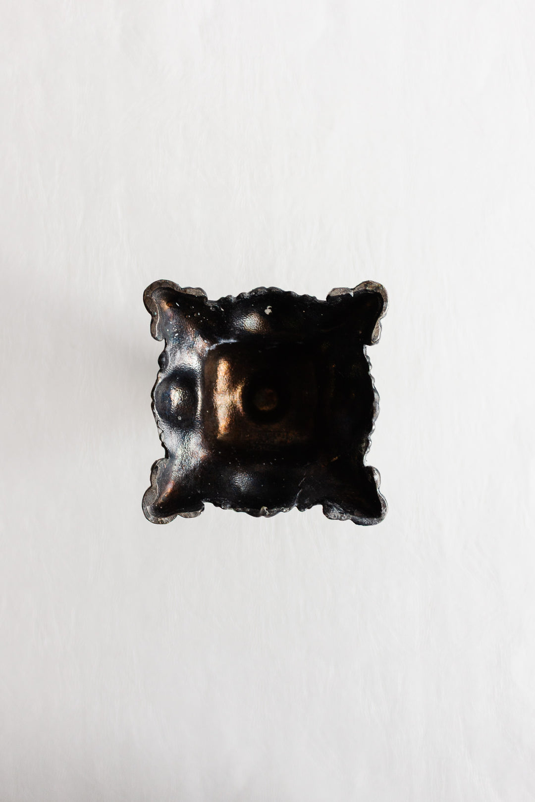 antique french silverplate candlestick