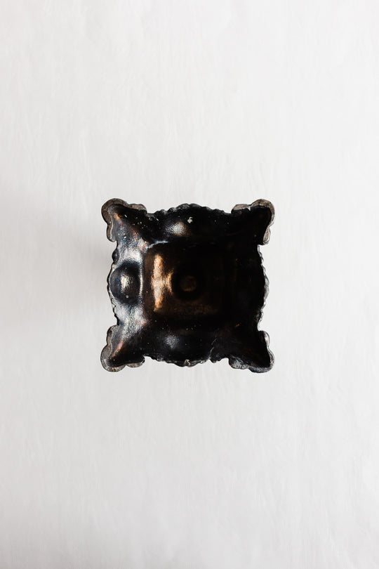 antique french silverplate candlestick