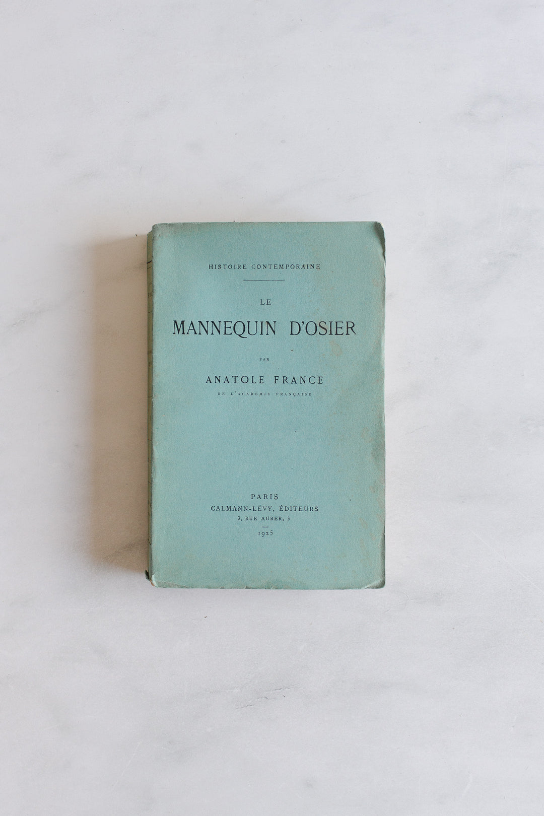 antique french Anatole France "livres bleu"