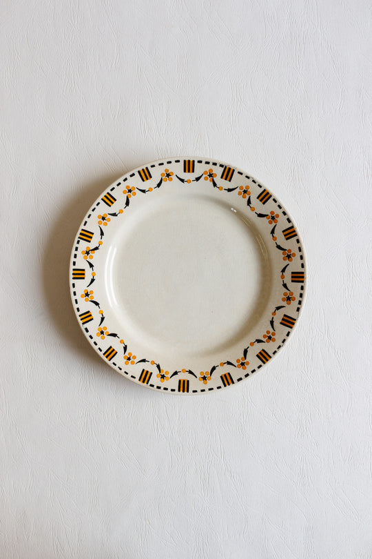 set of 10 turn of the century french gien plates